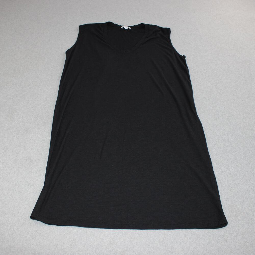 Standard James Perse Dress Women 3 Large Black Tank Jersey Knit V Neck Capsule